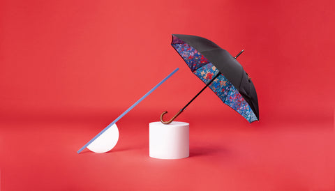 Premium Art Umbrella from Sweden / Design paraply från Stockholm / online product available / free delivery / BLOMMOR - Straight Art Umbrella - zontjkdesign