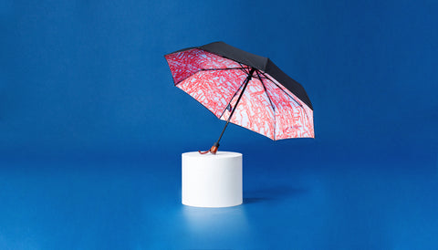 Premium Art Umbrella from Sweden / Design paraply från Stockholm / online product available / free delivery / INFINITY - compact Art Umbrella, present box - zontjkdesign