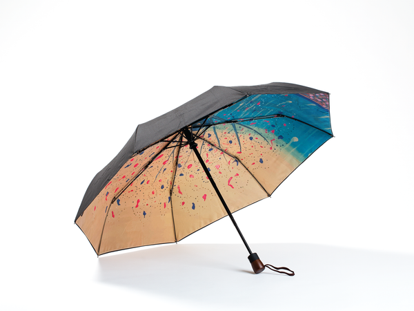 GOLDEN TREE -  Compact Umbrella, Gift Box Included - zontjkdesign