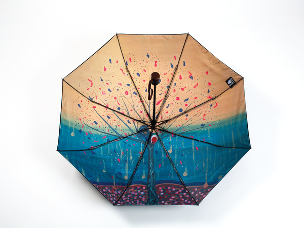 GOLDEN TREE -  Compact Umbrella, Gift Box Included - zontjkdesign